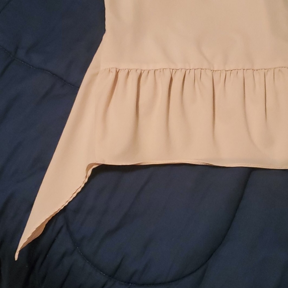 Zara cream tan tunic top size small - Picture 2 of 8